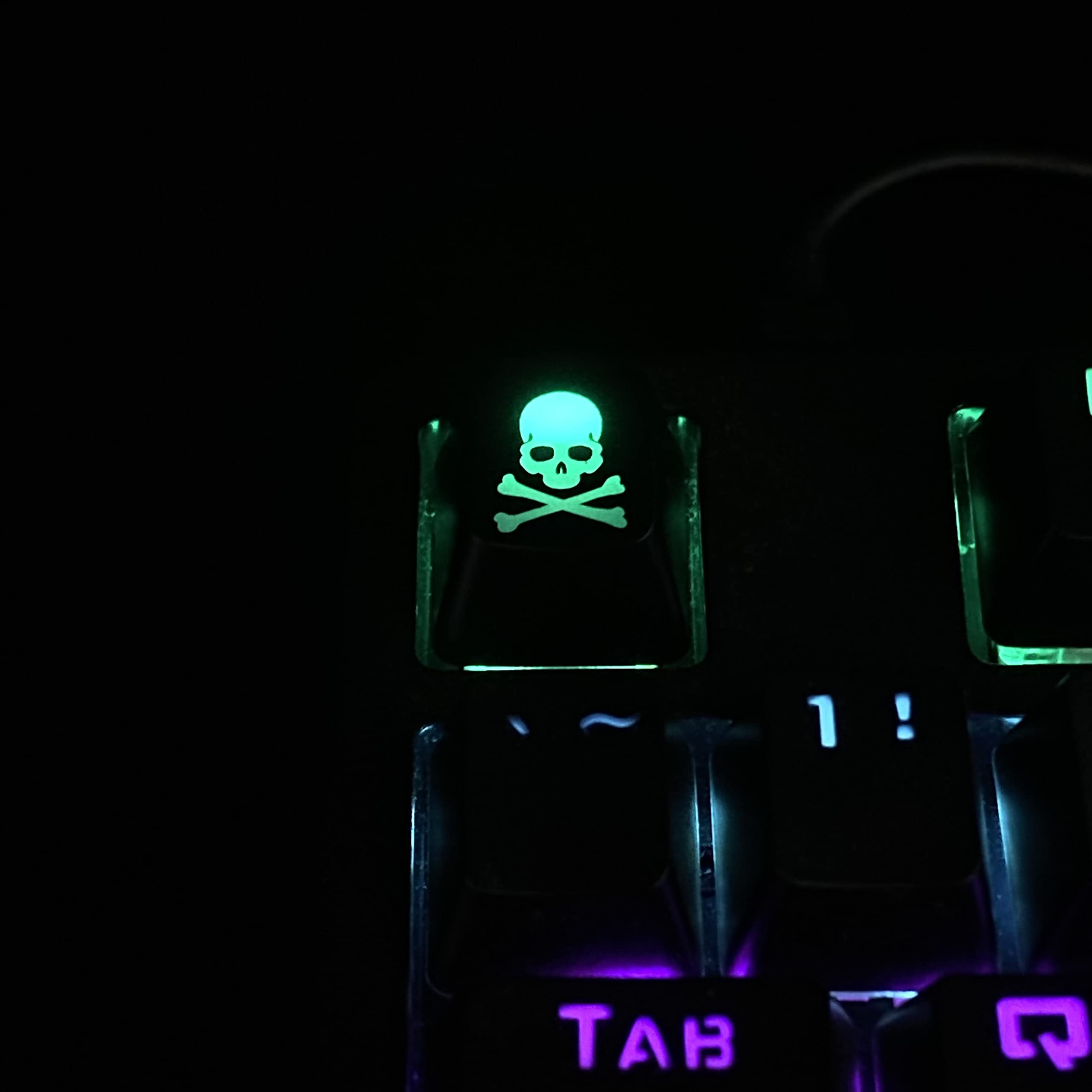 Amazon.com: BTXETUEL Skull Artisan Keycap, Custom Mechanical